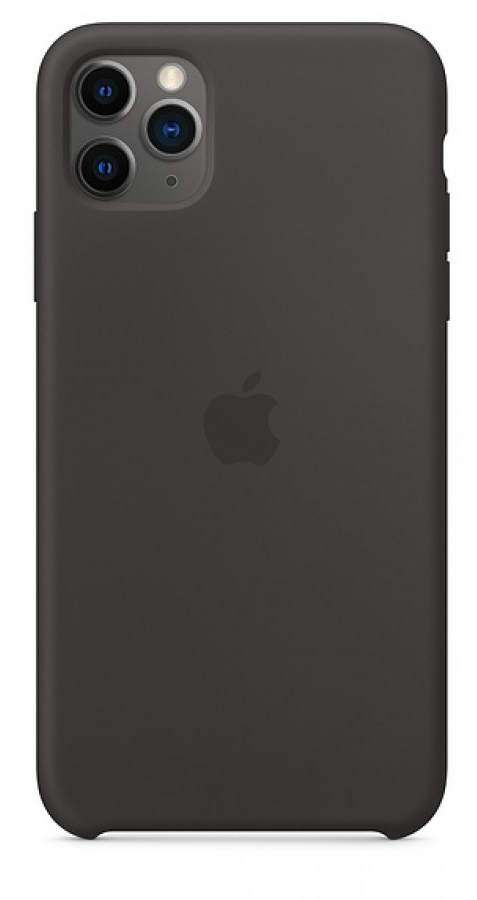 Чехол Silicone Case для iPhone 11 Pro Max черный в Тюмени